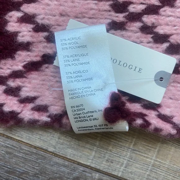 Anthropologie Maeve brand “Sigfried” scarf - NEW with tags - wool blend - Picture 4 of 4